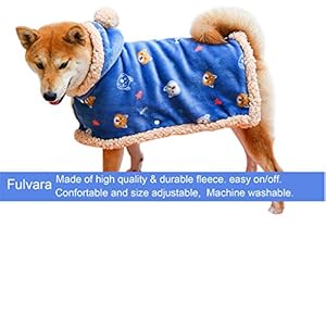   Dog-Clothes-Fleece-Winter-Coat-Warm-Soft-Dog-Vest-for-Cold-WeatherFlannel-Blanket-Throw-Multi-use-Pet-Apparel-for-Small-Medium-Dogs-Cats-L-Blue