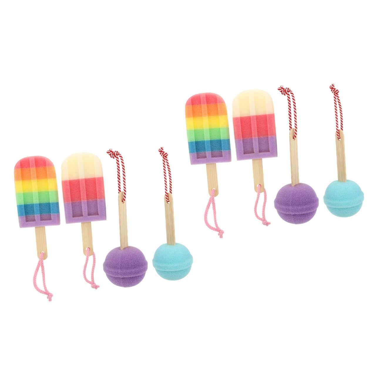 FRCOLOR 8piezas Esponjas De Baño Exfoliantes De De Suaves y Portátiles Para Adultos Para Ducha y Viajes Para Limpiar La Piel Sin Daños