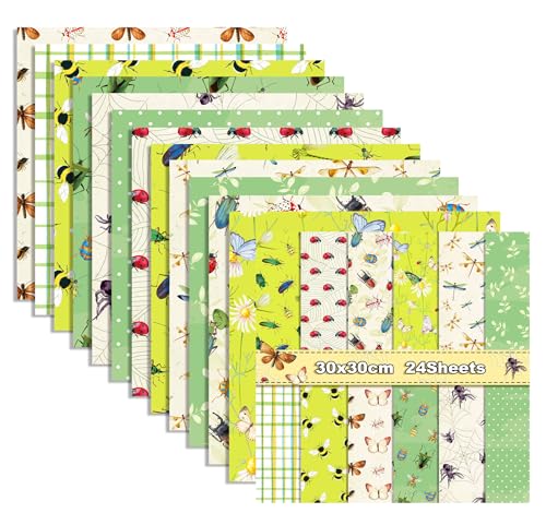 GLKTOPO 12x12 t  g{ p^[ XNbvubNp ʃvg ܂莆 fRp[W XNbvubLO DIYJ[h쐬 WNW[i fRp[W 24