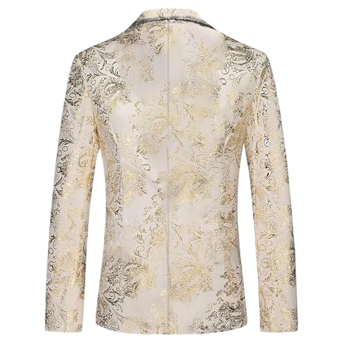 Mens Floral Suit Dress Jacket Long Sleeve Lapel Slim Fit Fashion Men Blazer for Casual Dance Party Wedding4