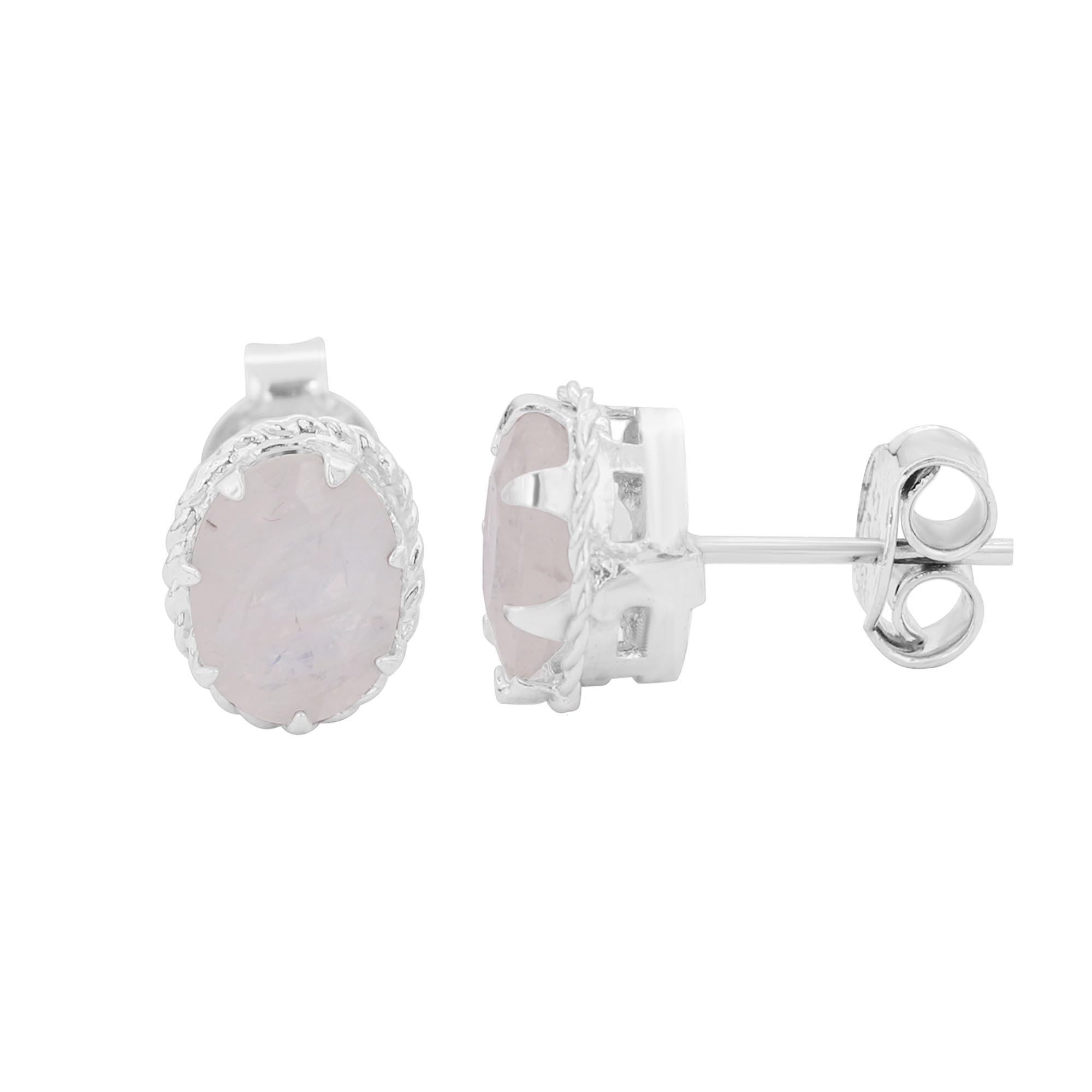 GEMHUB Womens Sterling Silver Earrings 2.15-8.85 Carat Natural Gemstone Earrings Stud Earrings for Women