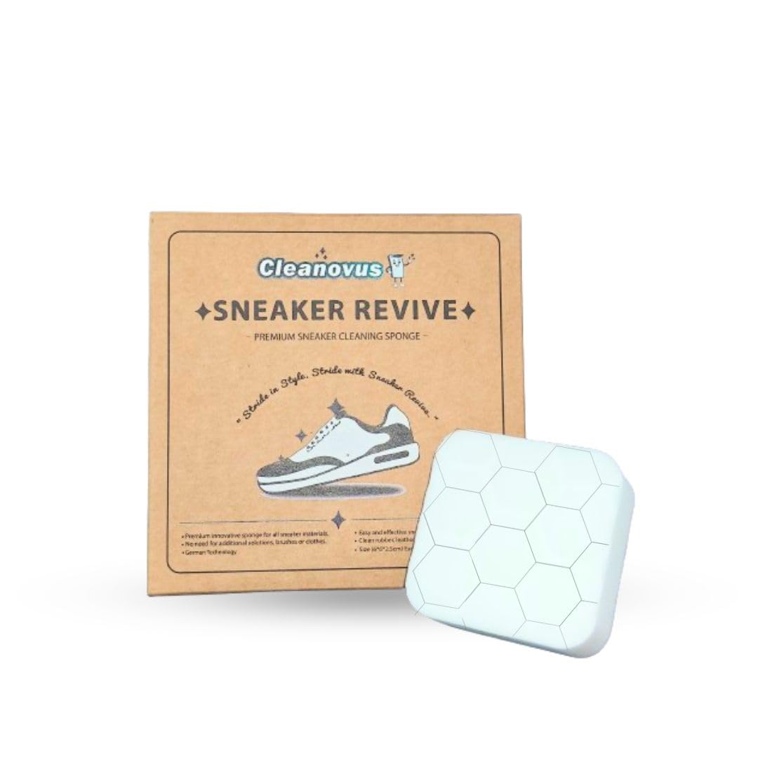 Sneaker Revive Advanced Cleaning Sponge | Chemical-Free Shoe Cleaner for Sneakers, Trainers, Sports Shoes | Multi-Surface, Anti-Bacterial, Scratch-Resistant | Pack of 4 (B0D4ZG9WC8) Amazon Price History, Amazon Price Tracker