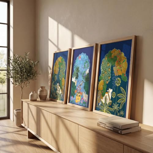 Image of NoWorries Wall decor paintings for living room - Wall frames for home decor /Wall hangings Home decor items - (Synthetic Engineered Wooden Frame) (MIN -2, 25x37 inches)