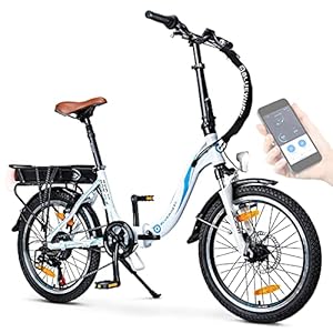 BLUEWHEEL 20″ opvouwbare e-bike | Duits kwaliteitsmerk | Shimano 7 versnellingen | EU-conforme opvouwbare fiets met app + 250 W motor + accu uitneembaar | elektrische fiets 25 km/u tot max. 150 km | BXB55