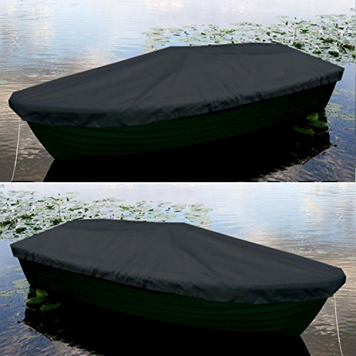 Sitzbag Anka Bootsplane Schwarz für Anka Ruderboote - Plane mit Kordelseil und Schlaufen - Premium Persenning Fischerboot Plane Abdeckplane Angelboot