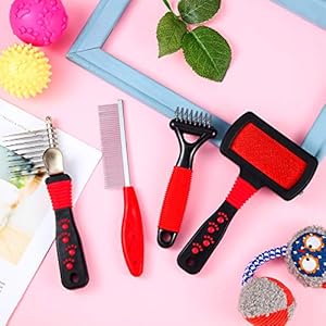4-Pieces-Pet-Comb-Dog-Dematting-Comb-Poodle-Brushes-for-Grooming-Pet-Cat-Dematting-Comb-Cleaning-Slicker-Brush-Pet-Steel-Comb-Pet-Grooming-Tool-Dematting-Comb-for-Removing-Hair-Knots-Dogs-Pets - Cucciolini Doodles 4-Pieces-Pet-Comb-Dog-Dematting-Comb-Poodle-Brushes-for-Grooming-Pet-Cat-Dematting-Comb-Cleaning-Slicker-Brush-Pet-Steel-Comb-Pet-Grooming-Tool-Dematting-Comb-for-Removing-Hair-Knots-Dogs-Pets