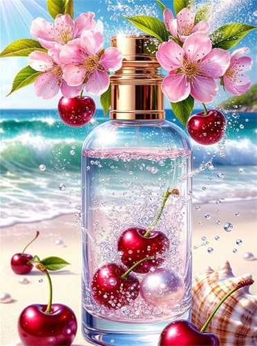 Puzzle 60 Piezas Adultos Perfume de Cereza de mar, 40x28cm...