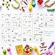 BIROYAL 9 Blätter Sticker Geburtstag Set - über 130 Aufkleber für Gästebuch Geburtstag, Fotoalbum, Geburtstagskarten & Geschenke - Geburtstag Deko voller Liebe für Kinder Erwachsene