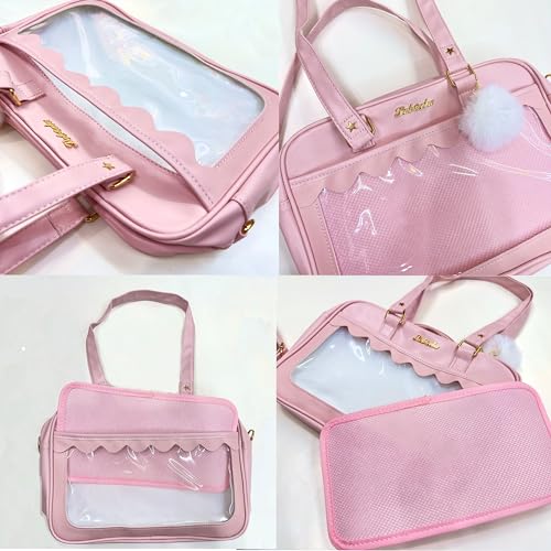 Image of TTCAYU Ita Bag Crossbody kawaii Pin Display Bag with Insert Ita Messenger Bags Japanese Handbag Shoulder JK Purse for Girl