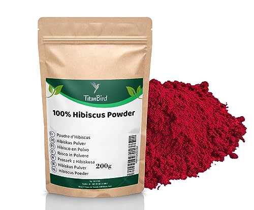 200g Polvo de Flores de Hibisco | 100% Natural, Calidad Superior