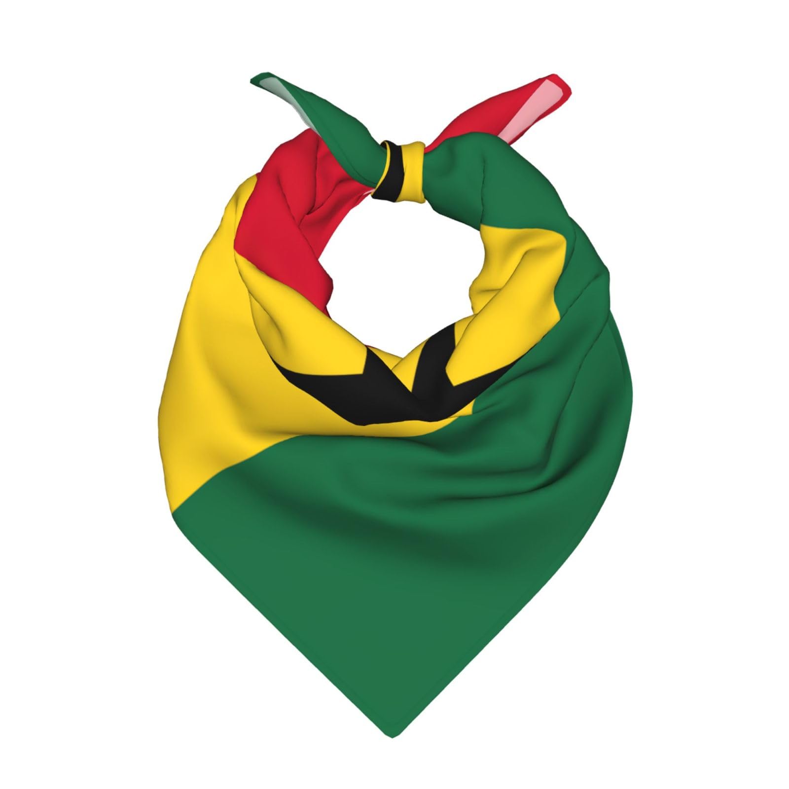 FSCEV Flag Of Ghana Bandanas For Women Or Men Square Headscarf Fashionable Tie Flight Attendant Scarf