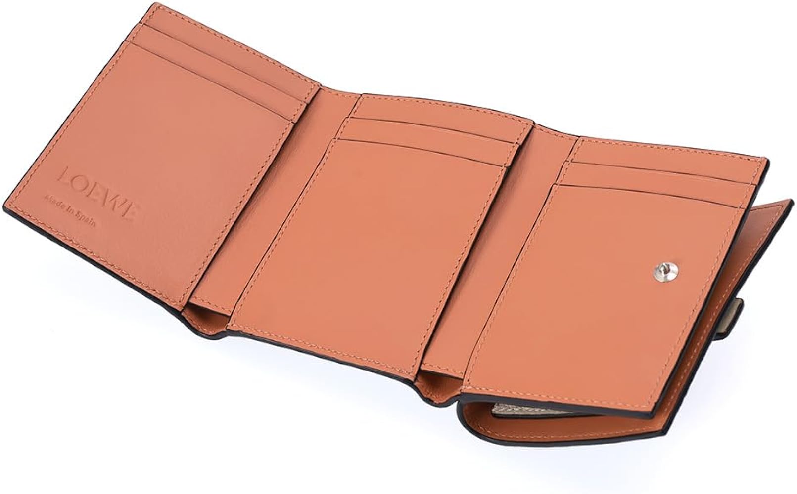 LOEWE ロエベ レザー製三つ折り財布 ベージュ LOEWE ベージュ 三つ折り財布 LOEWE ベージュ 三つ折り財布 ロエベ