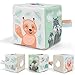Fun Baby Tissue Box with Stimulating Mirror For Endless Entertainment - Soft Montessori Toy w/ Crinkle Paper & Fabric Tissues - The Perfect Sensory Toy For Newborn/Infant Development From 6-12+ Months