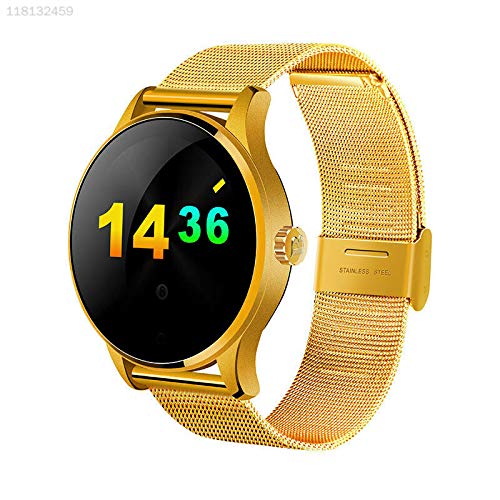 ELECTROPRIME 8856 Bluetooth Smart Watch Gold Bluetooth Watch Monitor Step Waterproof