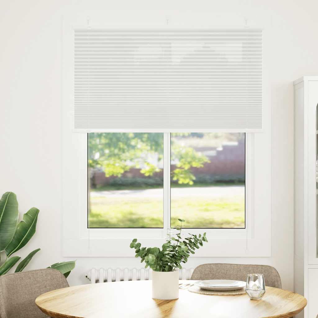 Tenda plissettata grigio chiaro, 105 x 150 cm, larghezza tessuto 104,4 cm, poliestere, moderna tenda avvolgibile per finestre, protezione solare e sguardi indiscreti, montaggio senza fori, durevole