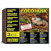Exo Terra Coco Husk (Kokoschips) - tropisches Terrariensubstrat, 3er Pack