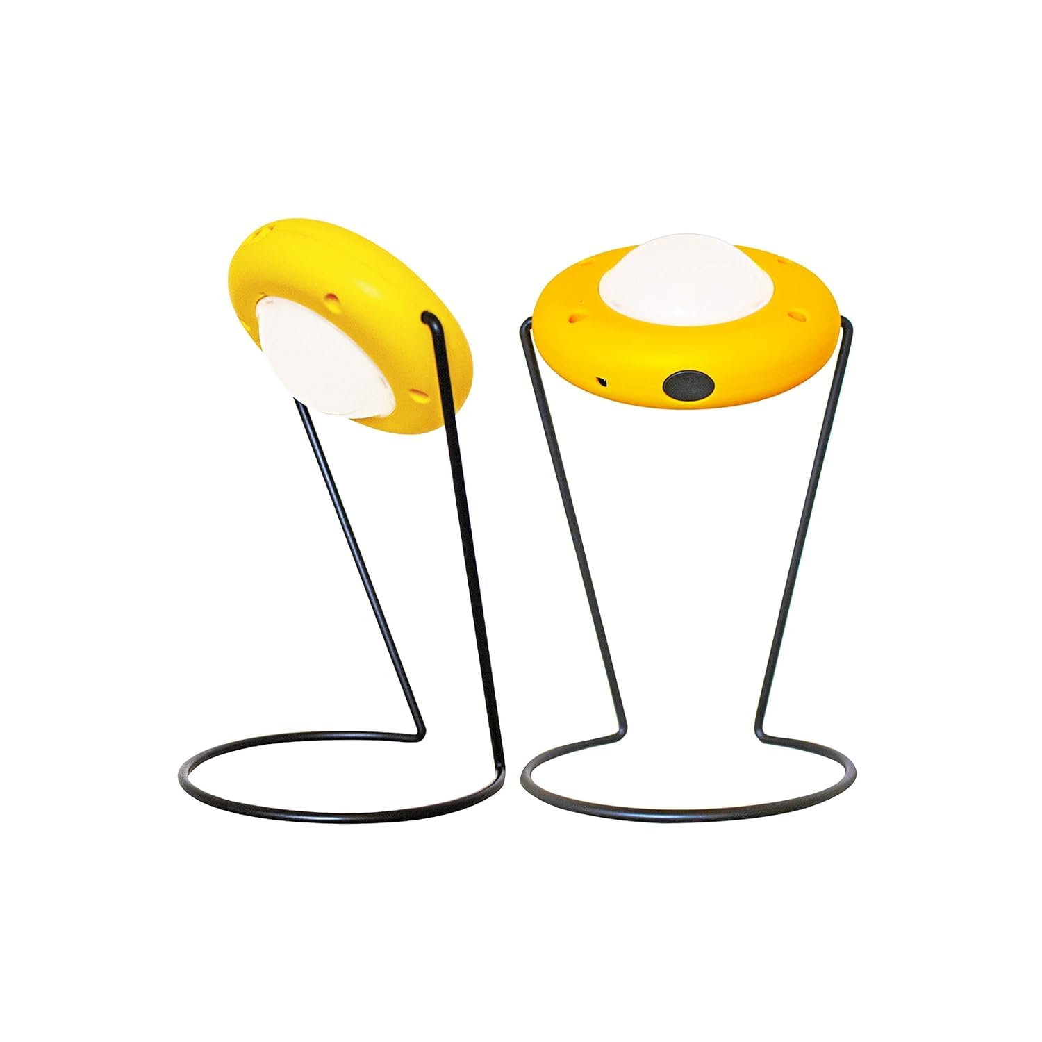 Pico Plus Solar Emergency Light (Pack of 2), Portable Rechargeable Solar Light for Home, Indoor Solar Table Lamp, Camping Lantern, Charging Light with Mobile Charging – Yellow