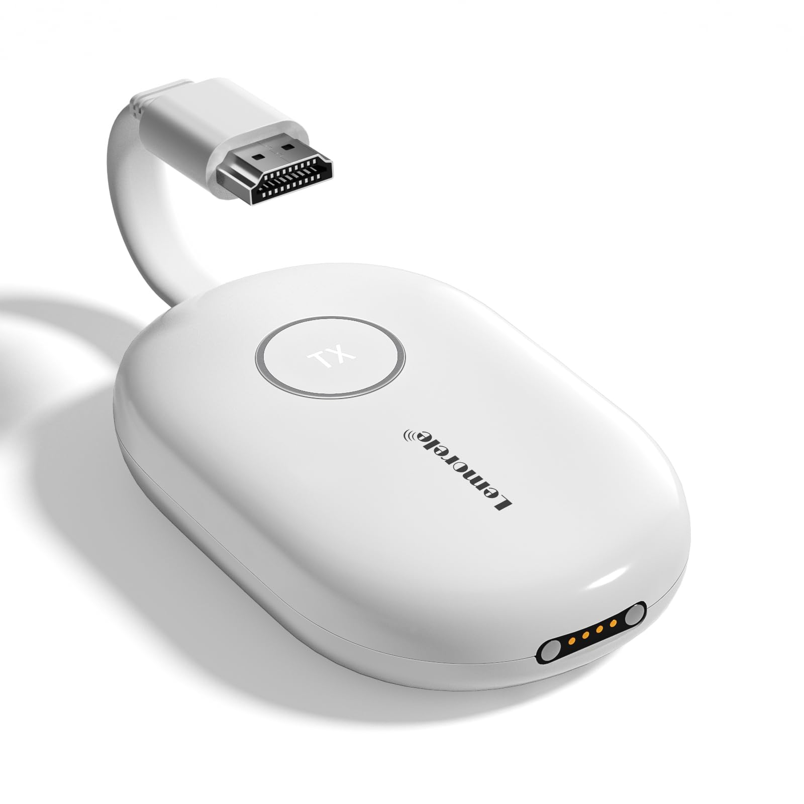 Lemorele Wireless HDMI Transmitter and Receiver (Only Transmitter), 165ft 1080P Full HD, Transmitter with Built-in Battery to Stream Audio and Video from Laptop to HDTV/Projector