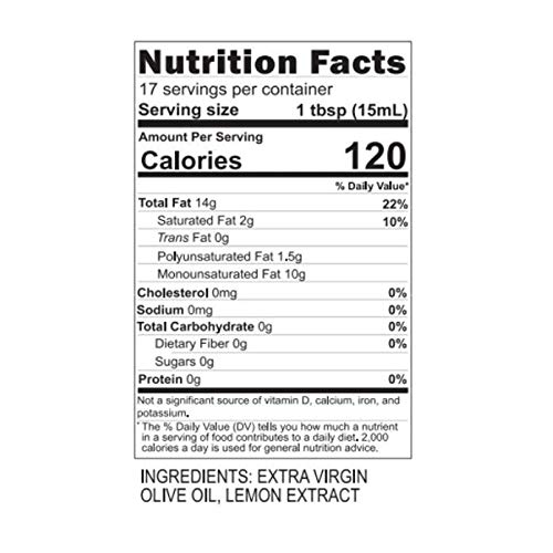 Miniatura 2 de Blazing Bella Aceite de oliva extra virgen con infusión de limón, infusión de sabor a limón Meyer de California Small Family Farms, ideal para