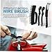SKISUNO Precision Cleaning Brush 4 Pc Industrial Wire Brush for Paint Removal Rust Cleaning Automotive Home Kitchen Portable