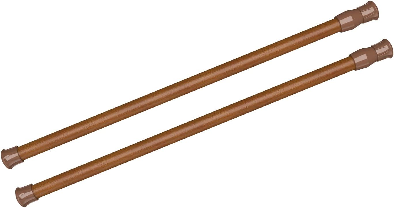 2Pcs Expandable Spring Tension Rods s 15.7 to 28 inch