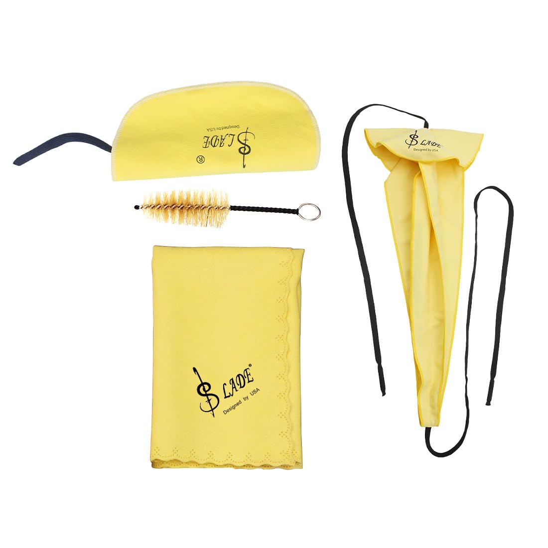 RuiJOTWAT Saxophone cleaning four-piece set, cleaning cloth,three-dimensional cleaning cloth ,cleaning cloth,mouthpiece brush - Image 4