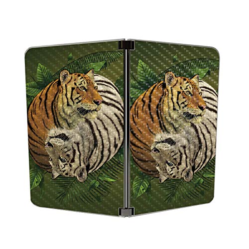 Image of MIGHTY SKINS MightySkins Carbon Fiber Skin for Microsoft Surface Duo - Tiger Yin Yang | Protective, Durable Textured Carbon Fiber Finish | Easy to Apply | Made in The USA