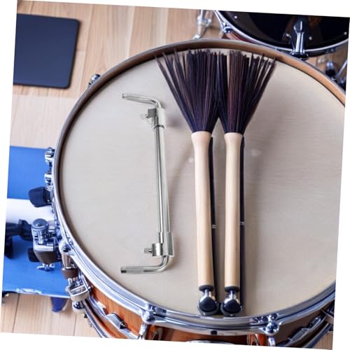 Soporte de abrazadera metálica para cowbell y bombo VANZACK, ligero y ajustable, compatible con baterías para actividades al aire libre y creación musical miniatura 6