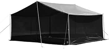 Amazon | CAMVIL ZIP-TARP ジッパータープ 5m ブラックコーティング