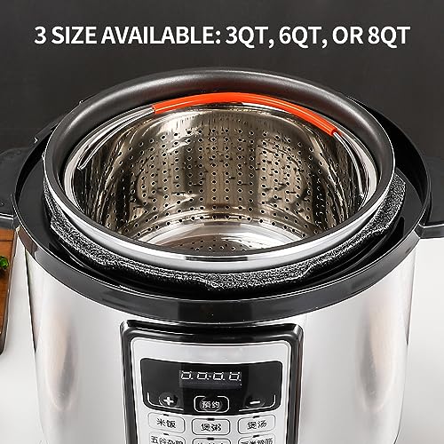 Steamer Basket for Instant Pot, Stainless Steel Vegetable Steamer Basket Insert for Pots (3qt)