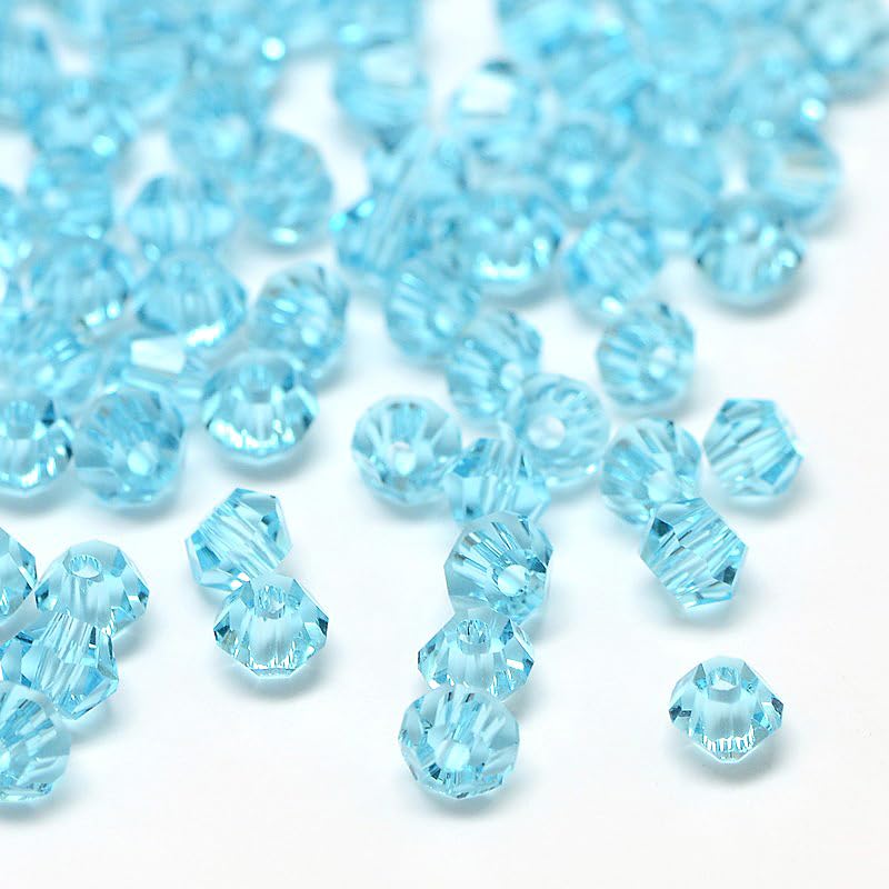 200 Perles Facettes Bohème 4mm Light Olivine AB - Preciosa - Pour Création De Bijoux