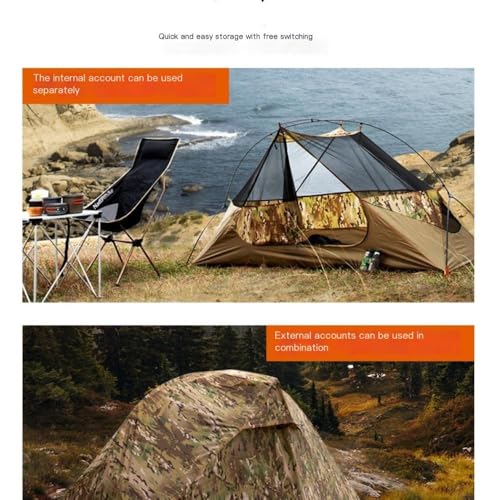 Carpa para camping resistente y duradera para 1 persona miniatura 4