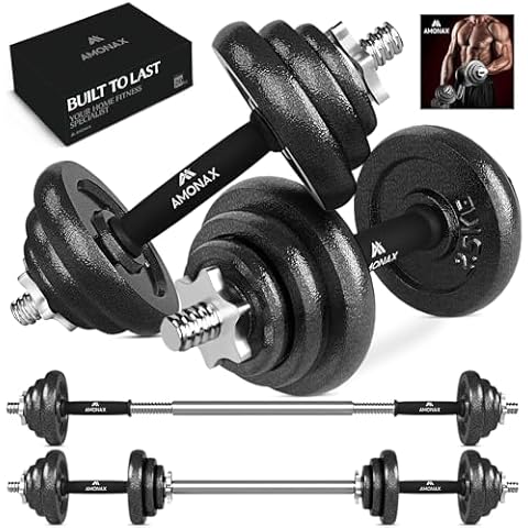 Amonax 20kg Adjustable Dumbbells Weight Set Cover