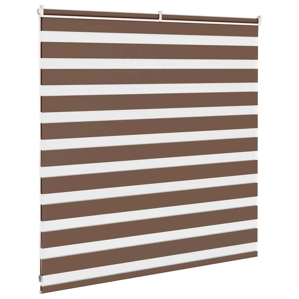 Tenda a rullo zebrata, 140 x 100 cm, poliestere | Doppio strato, luce regolabile, montaggio facile, senza foratura, catena sicura