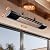 Hanging Patio Heater, Outdoor Electric Heater, Wall Mounted & Ceiling Infrared Garage Heater for Outdoor/Indoor Use, 1500W, Remote Control, Black