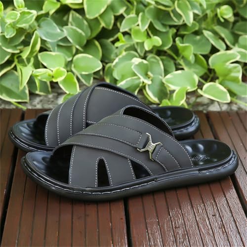 Men's Slide Sandals Outdoor Non Slip Comfortable Slip on Summer Slipper2