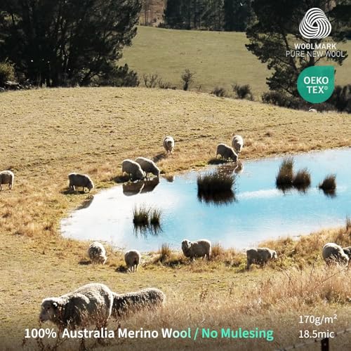 Merino Protect 100% Merino Wool T-Shirt for Men Short Sleeve Slim Fit Undershirt Soft Lightweight Tee Shirt for Travel Hiking3