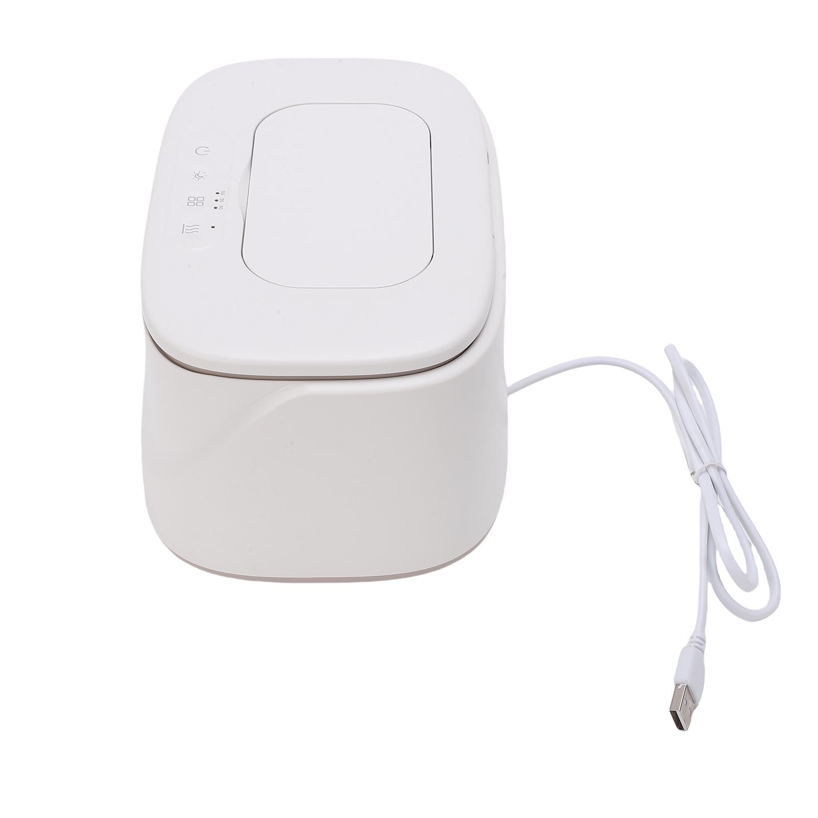 FTVOGUE Chauffe-lingettes pour bébé, Chauffe-lingettes Humides en PP et Distributeur, pour Couches pour bébé de Grande capacité 10 W avec Veilleuse, 11 X 14 X 22 Cm pour les Soins de la Chambre de