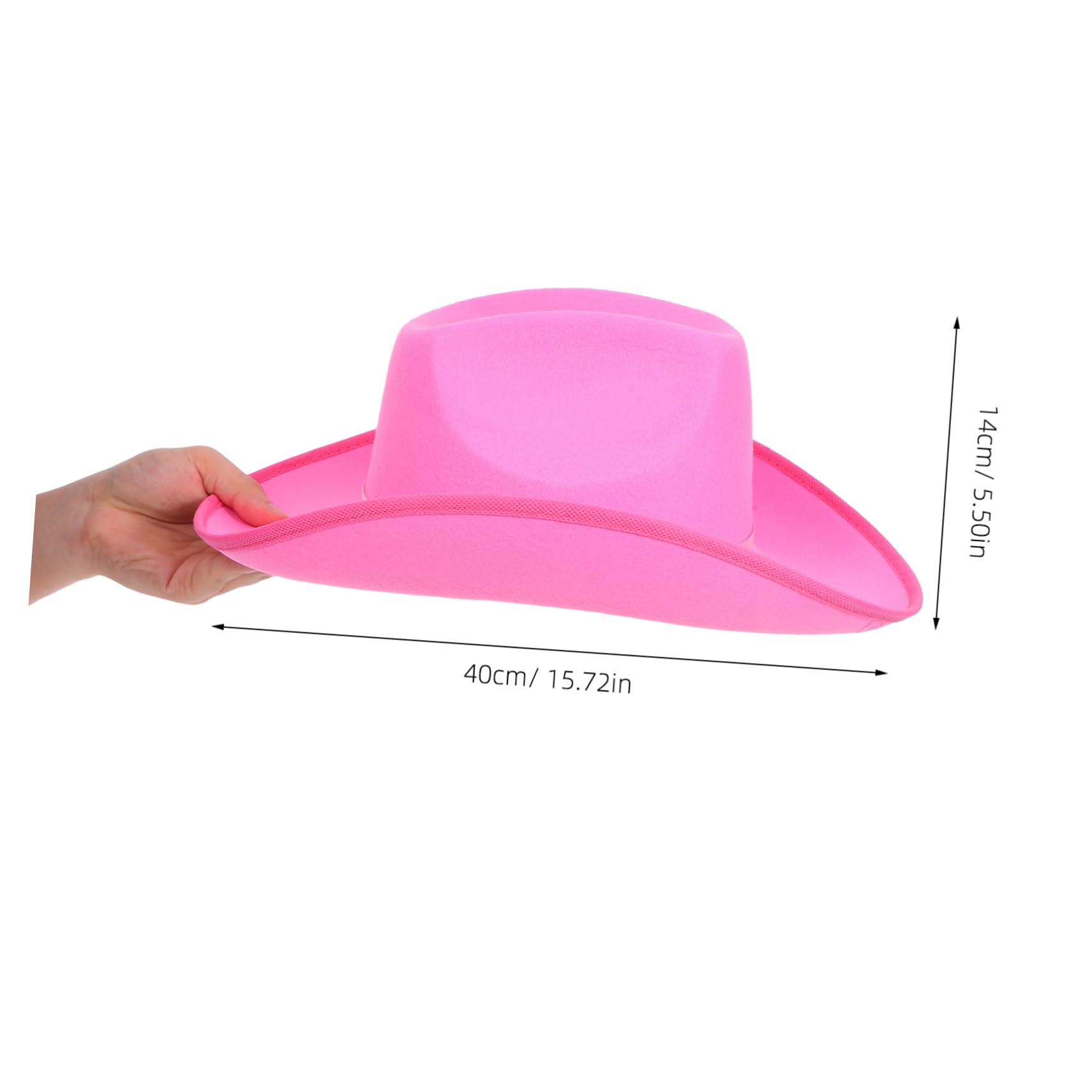 Yardenfun Western Cowgirl Hat: Girls Boys Women Western Cowboy Cowgirl Hat - Non-woven Fabric Costume Accessory For Festivals And Outdoor Fun
