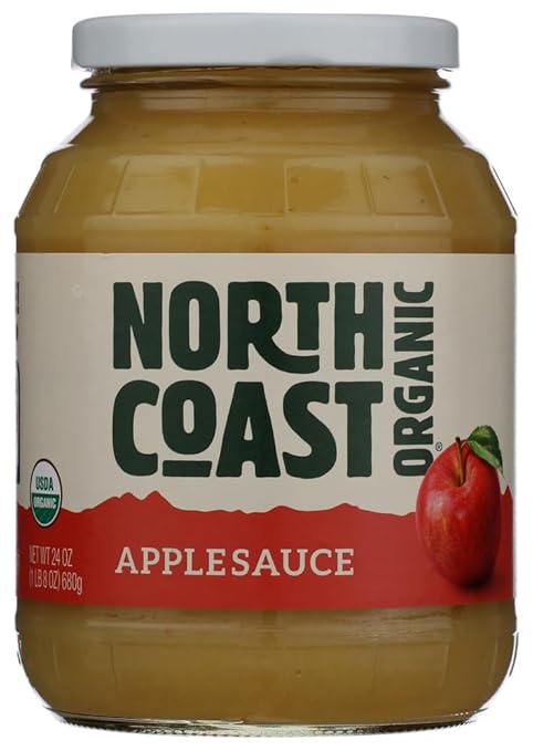 North Coast Apple Sauce Jar Organic, 24 oz (frozen)