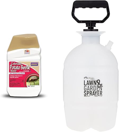 Bonide Colorado Potato Beetle Beater Concentrate, 16 oz Makes 8 Gallons & Flo-Master by Hudson 24101 1 Gallon Lawn and Garden Tank Sprayer,