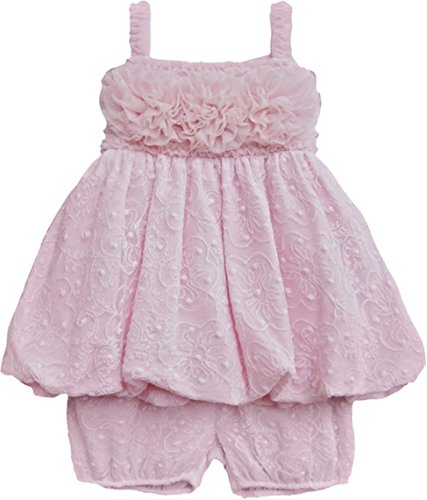 Isobella and Chloe Milly 2-PC Lace Top & Bloomer (9 Months) Pink