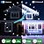 66FT 670 LED Christmas Lights 148 Ice Drops, 12 Modes and Timer Memory Dimmable, Plug In Outdoor Waterproof Hanging String Light for Holiday Wedding Garden Fence House Tree Outside Decor (Cool White)