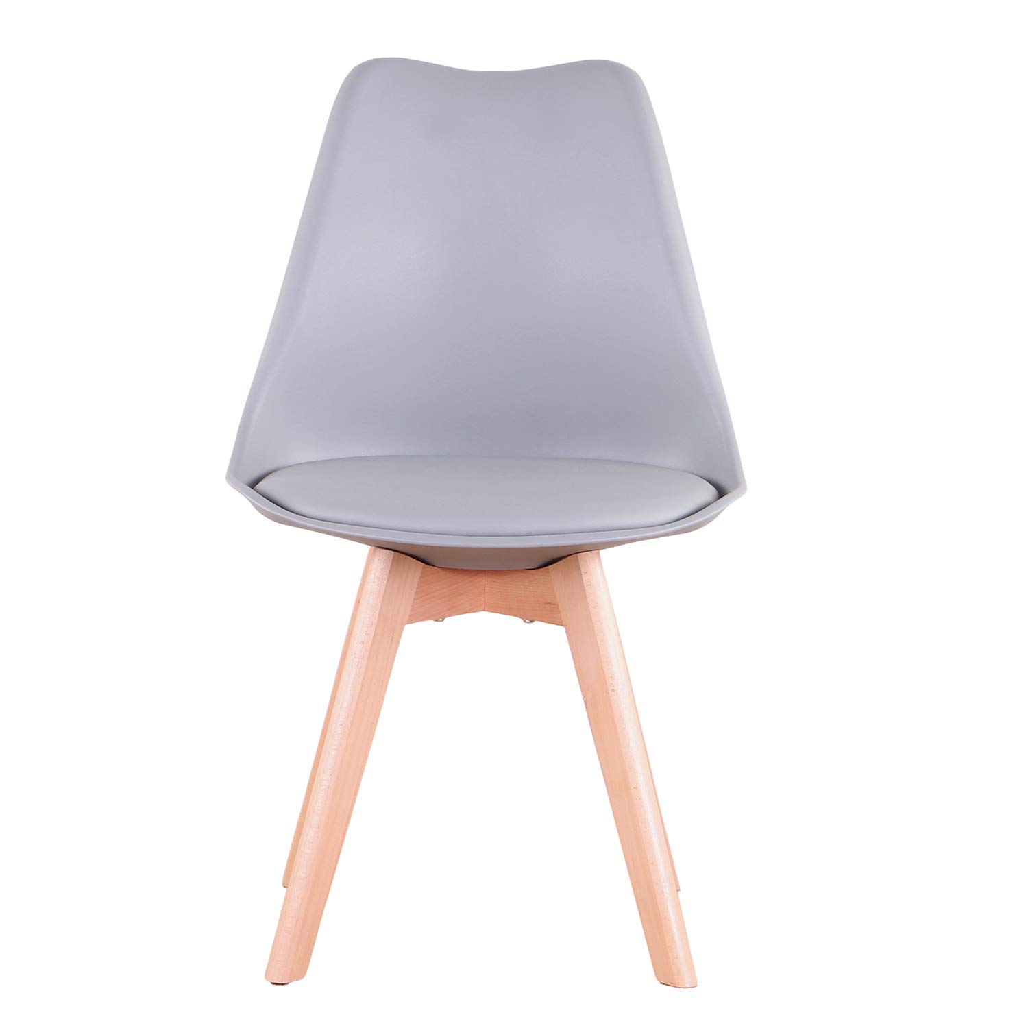 Set 6 sedie grigie sala da pranzo Sedie Soggiorno 6 Sedie Tavolo da Pranzo Sedie Cucina Moderne,Per Arredo Sala da Pranzo,Cucina e Ufficio,con Seduta Imbottita e Gambe in Legno di Faggio,Grigie