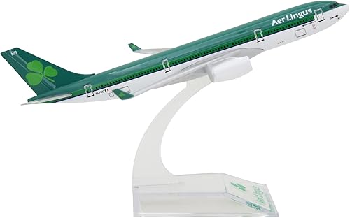 Miniatura 3 de TANG DYNASTY 1400 Air Bus A330-300 Irlanda AER Lingus Metal Avión Modelo Avión Modelo Avión de Juguete (Verde)