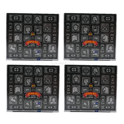Satya Super Hit Incense Cone x4 pack, used for Aromatherapy, Spa, Yoga, Weddings, Reiki, Meditation, Healing by SAMASIA
