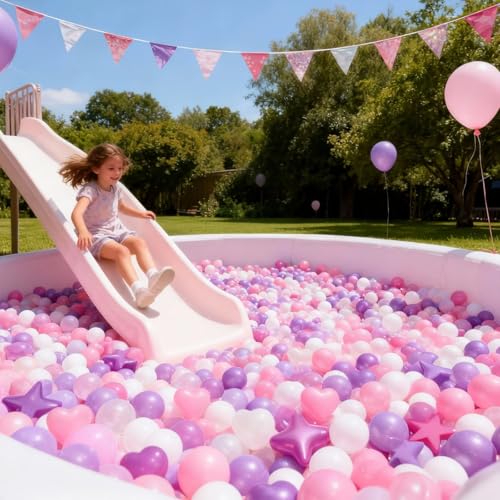 image for GOGOSO Ball Pits Balls Toddlers 50 100 200 500 Plastics Shape Ball Non