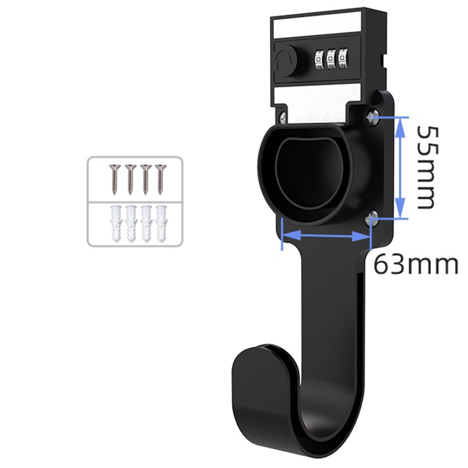Soporte de cable de carga EV de montaje en pared, soporte de control de cargador de vehículo eléctrico, organizador de cables, abrazadera de soporte de chasis para cargador de coche eléctrico portátil