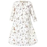 Hudson Baby Unisex Baby Long Sleeve Cotton Jersey Sleeping Bag, Enchanted Forest, 6-12 Months