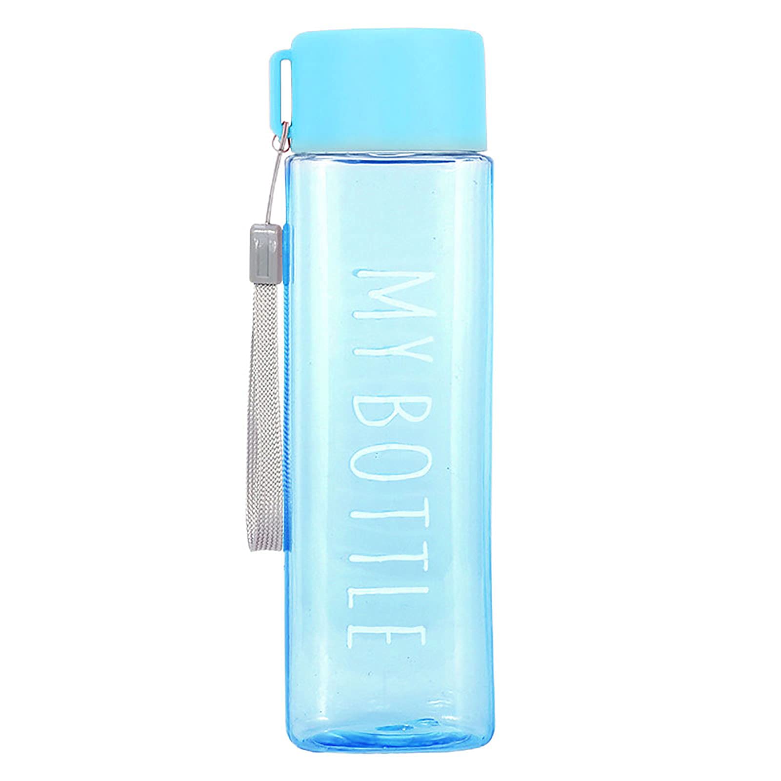 500ml Sports Bottle Large Capacity Fall Resistant Portable Creativity Square Water Mug with Handle for Camping Outdoor Sports